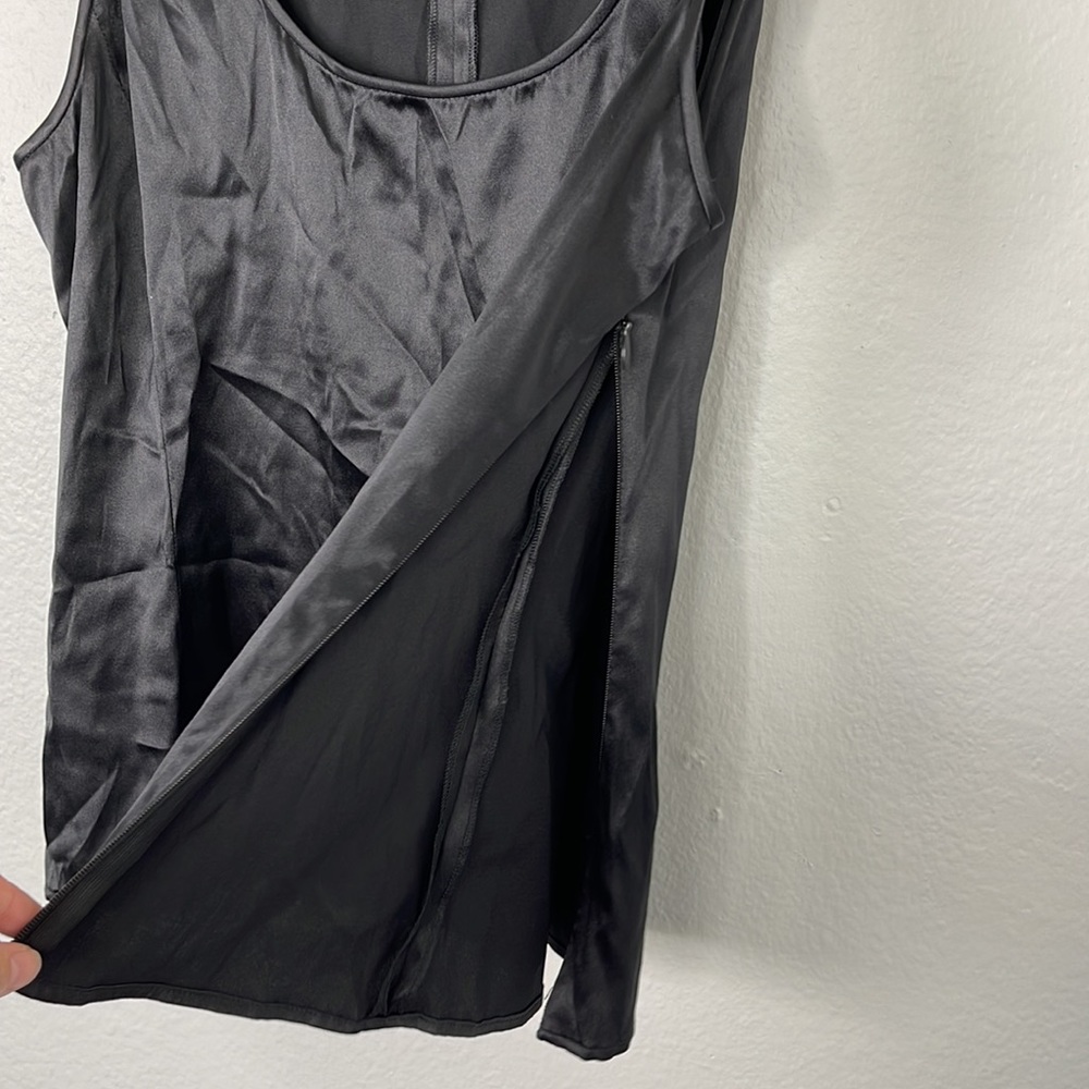 Armani Collezioni White Label Black Silk Tank - Picture 6 of 9